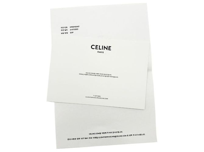 Céline Clutch Pouch Small in Canvas Triomphe Nero - vista 9