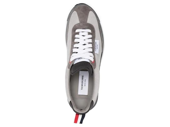 Thom Browne Tech Runner Wildleder-Sneaker Braun - Ansicht 3