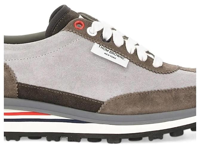 Thom Browne Tech Runner Wildleder-Sneaker Braun - Ansicht 9