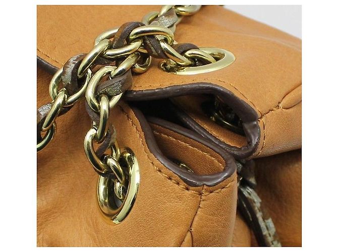 Mulberry Borsa a tracolla con catena e nappa leopardata in pelle marrone - vista 5