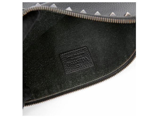 Valentino Clutch Rockstud in pelle nera - vista 16