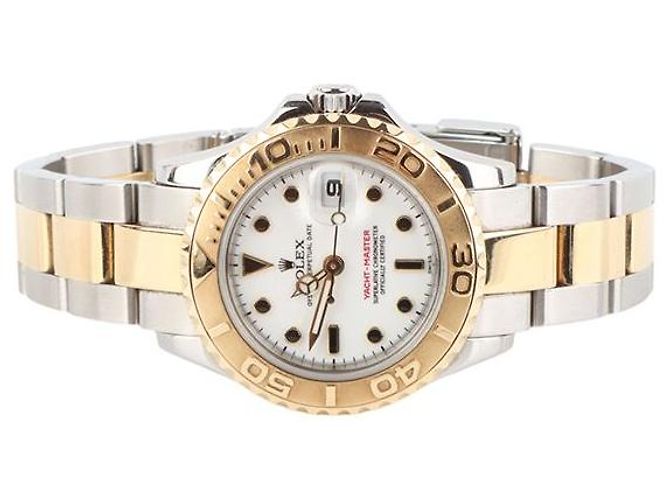 Reloj Rolex Yacht-Master en oro Everose para mujer Rosa - vista 3
