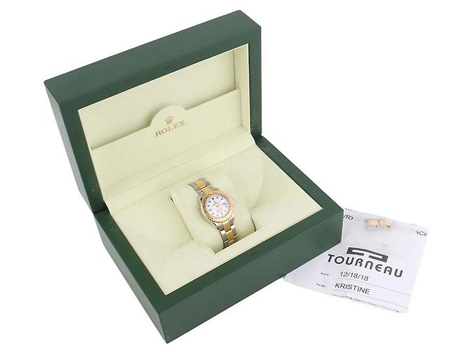 Reloj Rolex Yacht-Master en oro Everose para mujer Rosa - vista 8