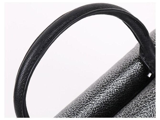 MCM Bicolor Medium Top Handle Shoulder Bag Black - view 7