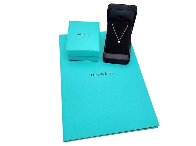 Tiffany & Co Collana Tiffany Solitaire con Diamante Nero - vista 8