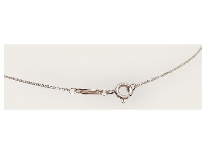 Tiffany & Co Mini collana con pendente a doppio cuore in argento e oro rosa - vista 3