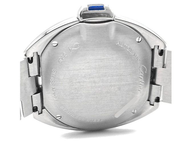 Clé de Cartier Uhr aus Stahl Silber - Ansicht 5