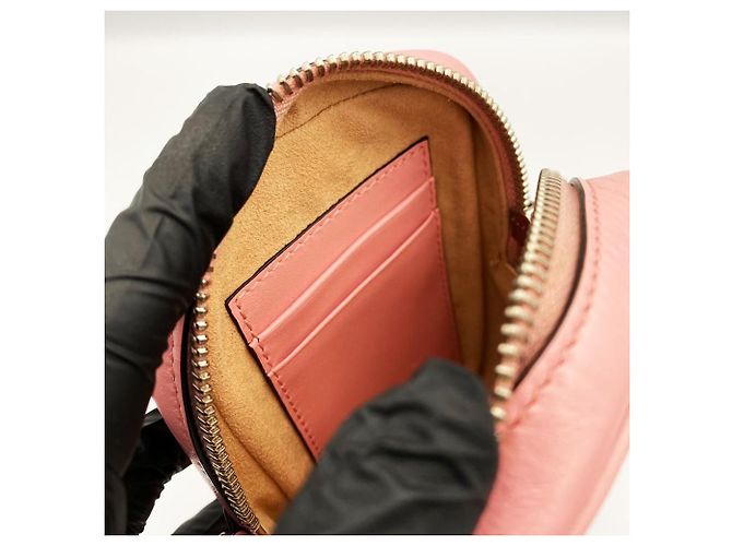 Gucci Borsa a tracolla mini GG Marmont trapuntata Rosso - vista 8