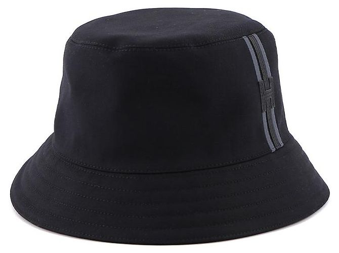 Hermès Fred Stripe Bucket Hat Black - view 5