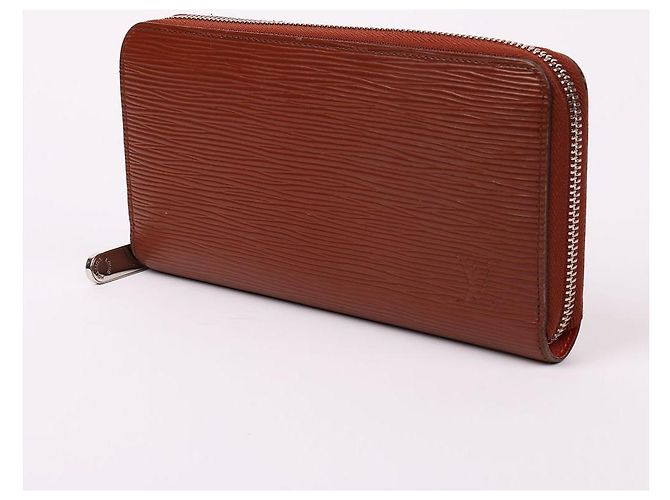 Louis Vuitton Portafoglio lungo con zip Epi Brown da donna Marrone - vista 3