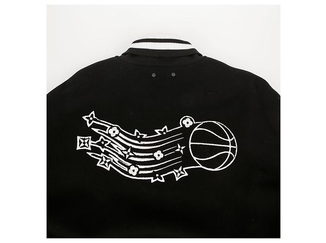 Louis Vuitton Giacca da basket NBA in pelle nera Taglia Nero - vista 13