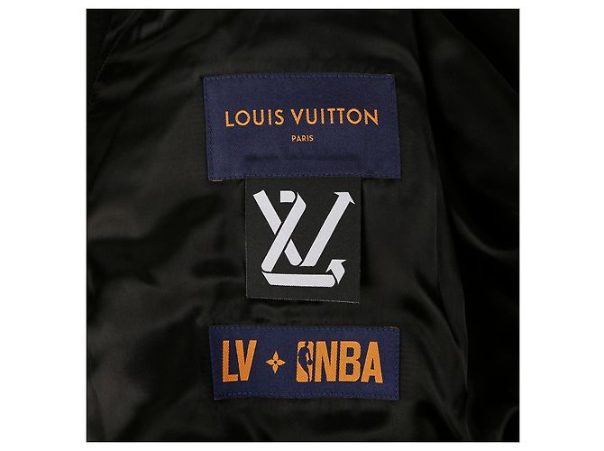 Louis Vuitton Giacca da basket NBA in pelle nera Taglia Nero - vista 15