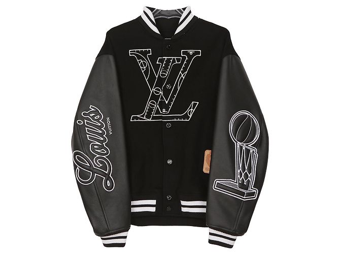 Louis Vuitton Giacca da basket NBA in pelle nera Taglia Nero - vista 2