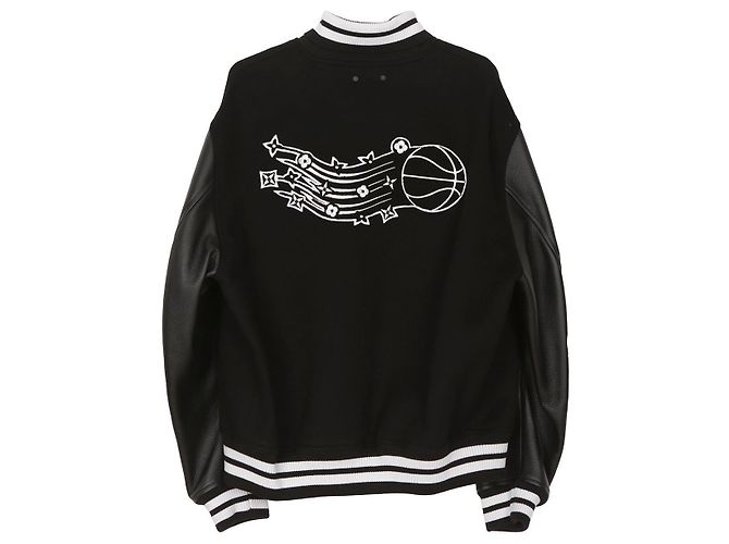 Louis Vuitton Giacca da basket NBA in pelle nera Taglia Nero - vista 3