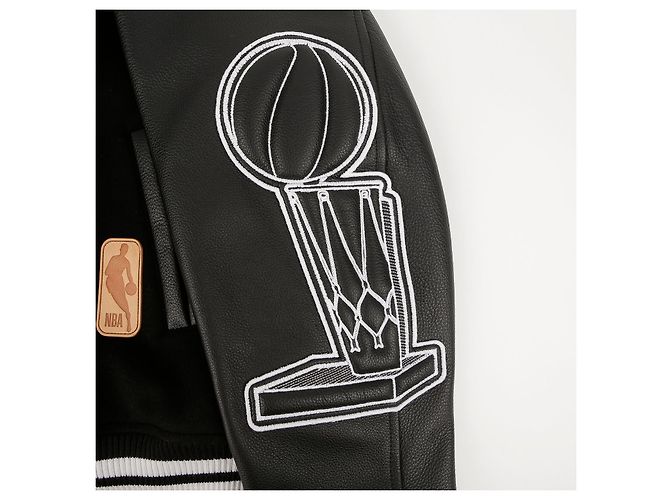 Louis Vuitton Giacca da basket NBA in pelle nera Taglia Nero - vista 8