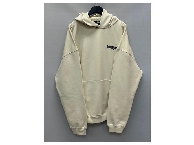 Balenciaga Oversized-Kapuzenpullover mit besticktem politischem Kampagnenlogo Mehrfarben - Ansicht 5