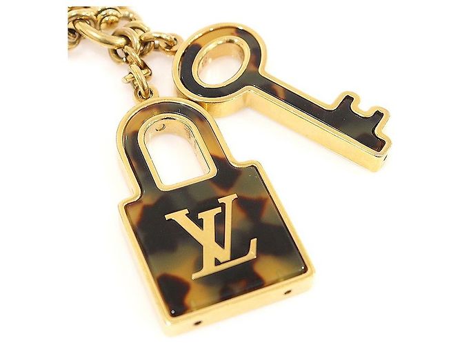 Graceful Louis Vuitton Portachiavi per Borsa Leopard Confidence D'oro - vista 4