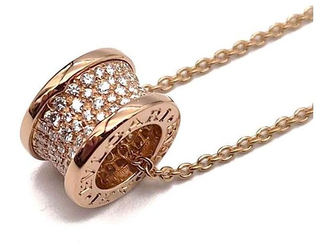 Bulgari Collana con diamanti pavé Rosa - vista 5