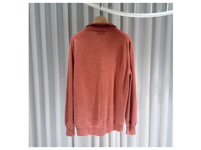Brunello Cucinelli Cashmere-Strickpullover mit halbem Reißverschluss Koralle Pink - Ansicht 5