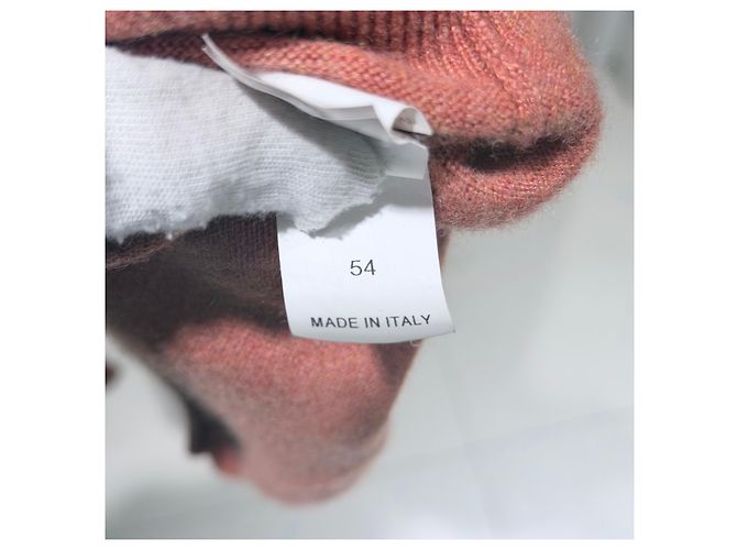 Brunello Cucinelli Cashmere-Strickpullover mit halbem Reißverschluss Koralle Pink - Ansicht 7