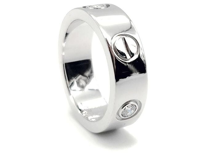 Cartier Diamond Love Ring Silber - Ansicht 3