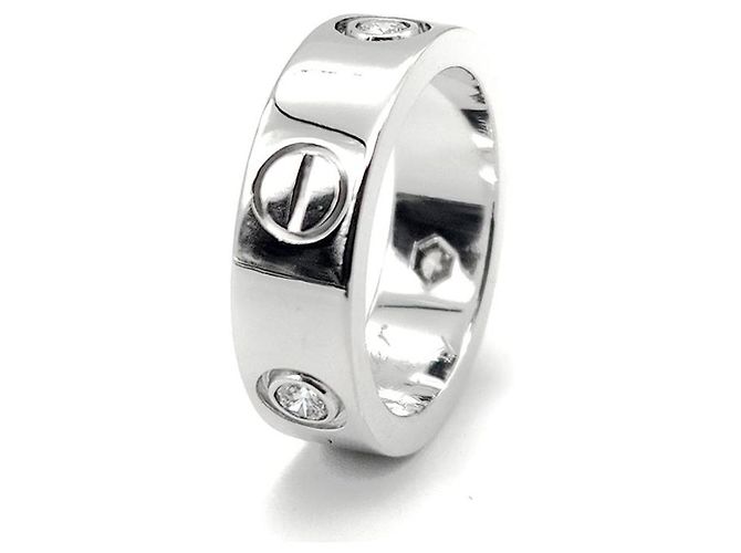 Cartier Diamond Love Ring Silber - Ansicht 4