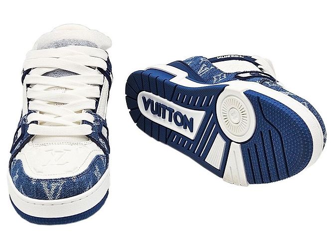 Louis Vuitton Sneakers LV Trainer blu - vista 5