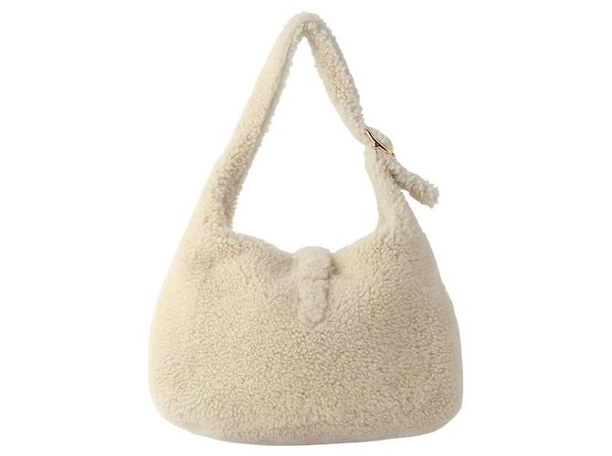 Gucci Borsa a tracolla Jackie in shearling - vista 3