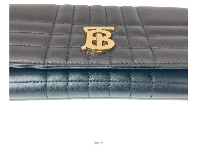 Burberry Borsa a tracolla portafoglio TB Rolled Chain Nero - vista 5