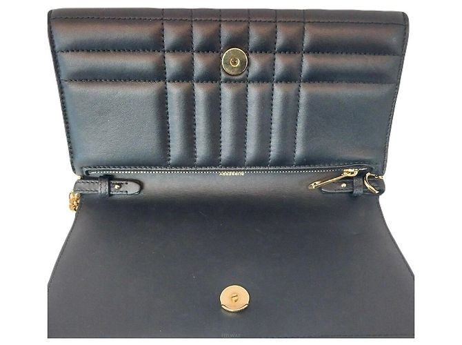 Burberry Borsa a tracolla portafoglio TB Rolled Chain Nero - vista 7