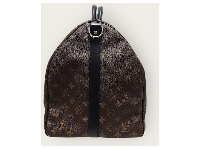 Louis Vuitton Bandoulière Keepall Monogram Macassar Marron - vue 4