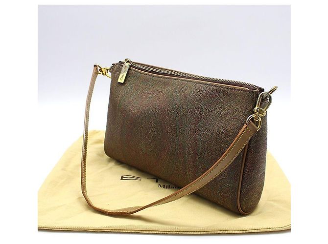Etro Borsa a Spalla in Tela Paisley Golden Multicolore - vista 2