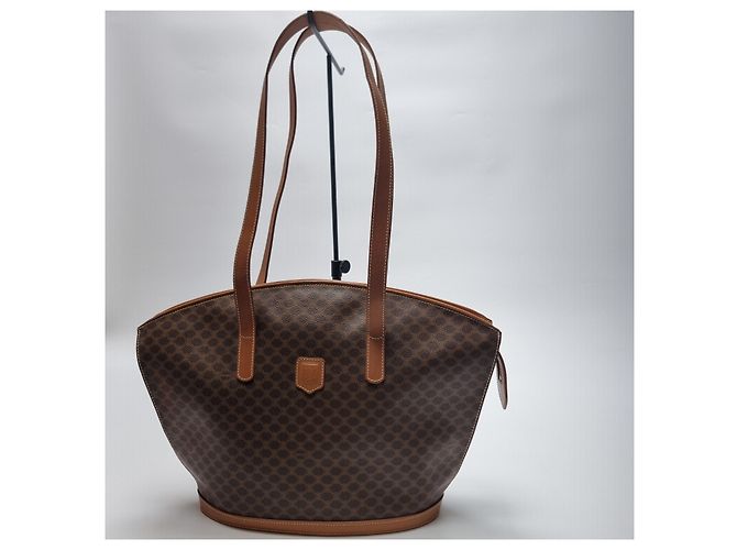 Céline Bolsa de ombro Macadam em formato de leque Marrom - vista 3