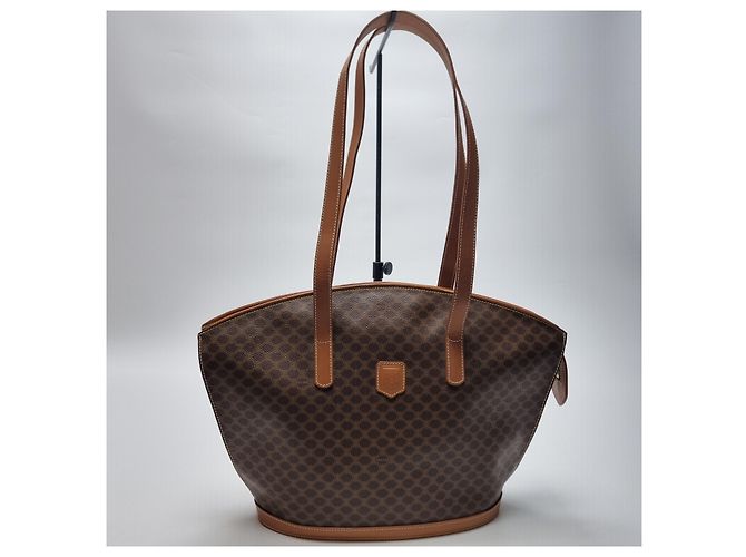 Céline Bolsa de ombro Macadam em formato de leque Marrom - vista 4