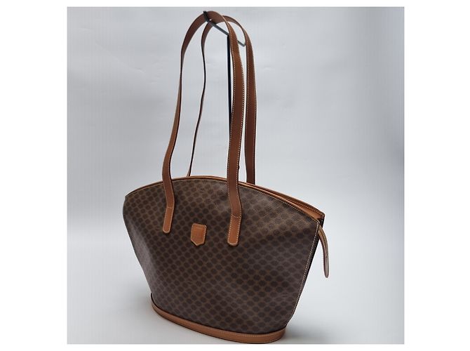 Céline Bolsa de ombro Macadam em formato de leque Marrom - vista 6