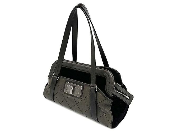 Chanel Borsa a tracolla in pelle caviar Nero - vista 2