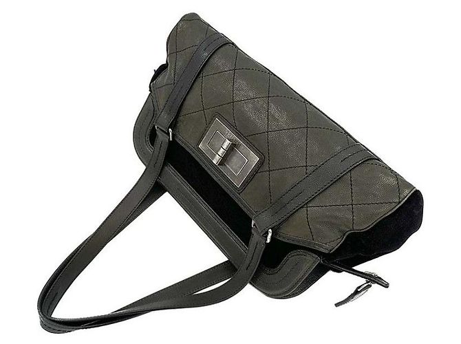 Chanel Borsa a tracolla in pelle caviar Nero - vista 5
