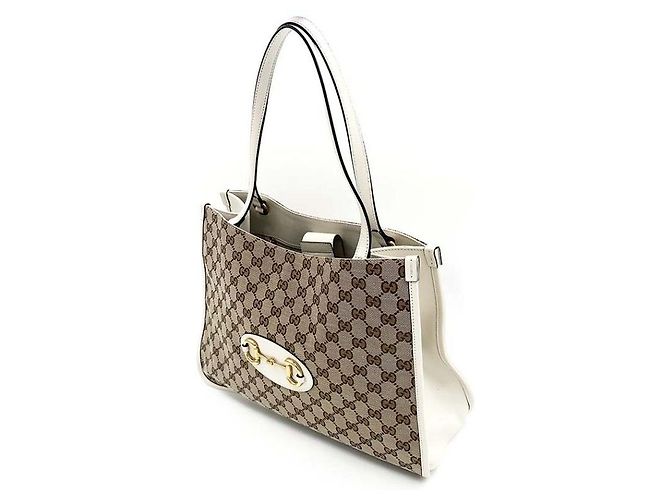 Gucci Borsa Tote e Borsa a Spalla Horsebit Marrone - vista 2