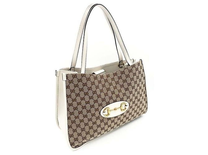 Gucci Borsa Tote e Borsa a Spalla Horsebit Marrone - vista 3