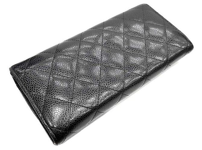 Chanel Caviar Classic Long Wallet Schwarz - Ansicht 3