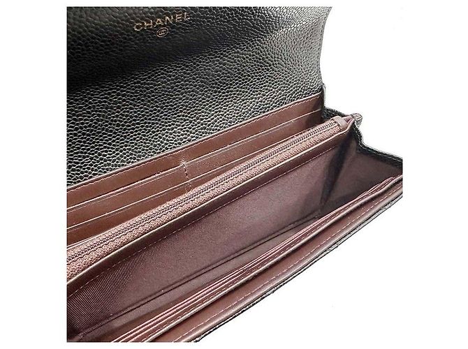Chanel Caviar Classic Long Wallet Schwarz - Ansicht 4