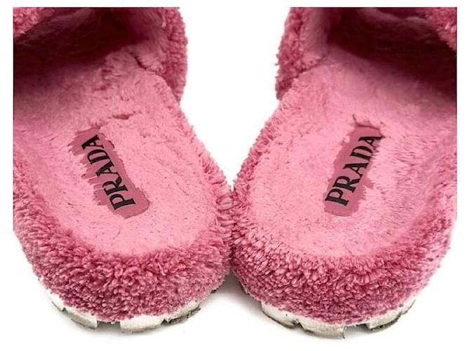 Prada Ciabatta in spugna Rosa - vista 3