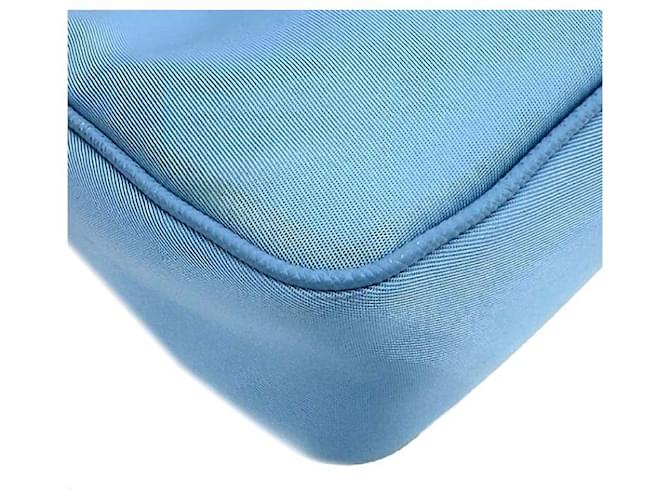 Prada Mini borsa a tracolla in nylon Blu - vista 6