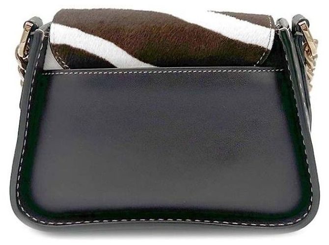 Tod's Borsa a tracolla con catena in shearling - vista 4