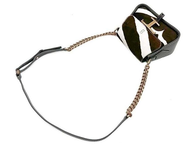 Tod's Borsa a tracolla con catena in shearling - vista 5