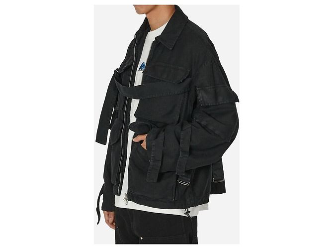 Giacca in cotone oversize VONAC BIS di Dries Van Noten Nera Nero - vista 10