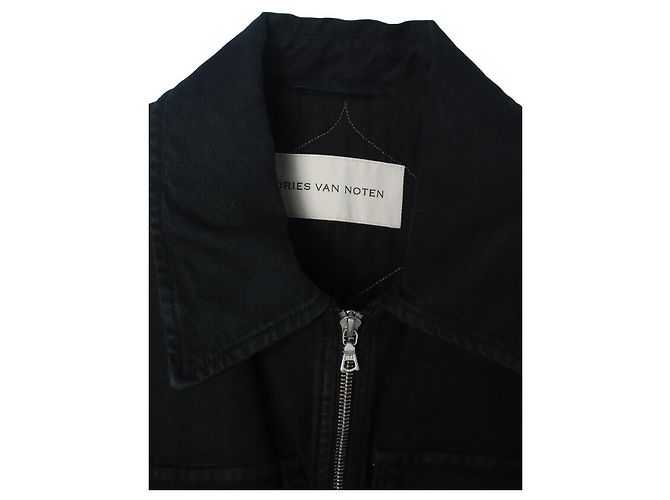 Giacca in cotone oversize VONAC BIS di Dries Van Noten Nera Nero - vista 3