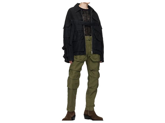 Giacca in cotone oversize VONAC BIS di Dries Van Noten Nera Nero - vista 9