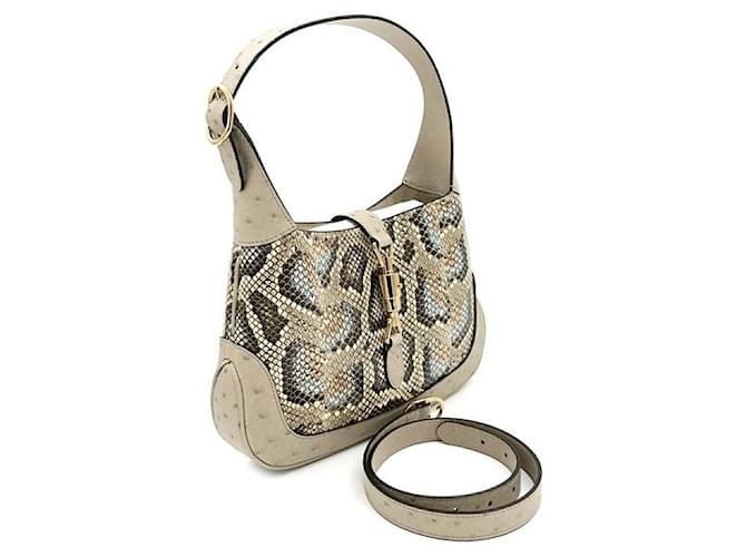 Gucci Bolsa Hobo Jackie Small em Python Multicor - vista 3
