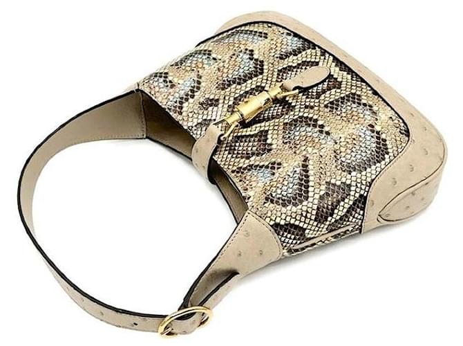 Gucci Bolsa Hobo Jackie Small em Python Multicor - vista 5